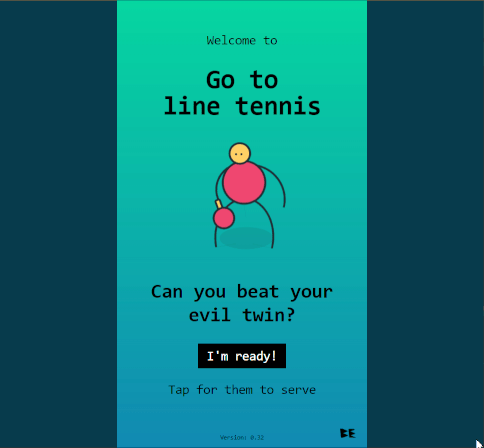 an image of a table tennis game - built using only CSS.