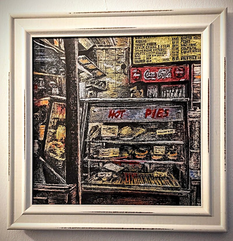 A painting of kebab shop, because, why not.